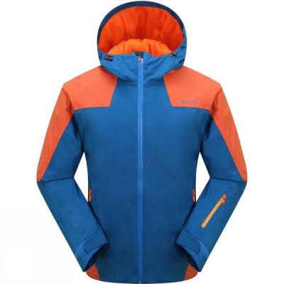 Chaquetas Skogstad Spatind Hombre Azules / Naranjas - Chile VBQ734081